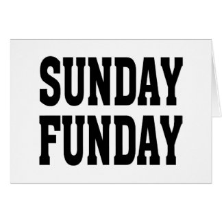 Söndag Funday Hälsningskort