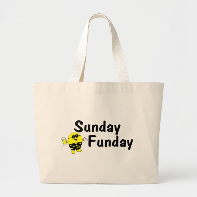 Söndag Funday Jumbo Tygkasse (Framsidan)
