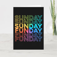 Söndag Funday Rainbow Fade Färg Party