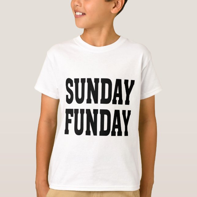 Söndag Funday T Shirt (Framsida)