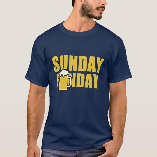 Söndag Funday Tee Shirt (Framsida)