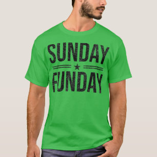 Söndag Funday Vintage Roligt Day Sports Design (27 T Shirt