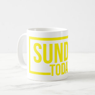 söndag i dag mugg, Gult Söndag i dag kaffe Kaffemugg