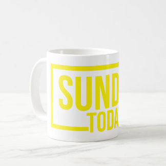 söndag i dag mugg, Gult Söndag i dag kaffe Kaffemugg