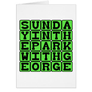 Söndag i parken med George Hälsningskort