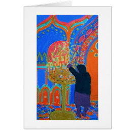 SÖNDAG I SANTORINI HÄLSNINGSKORT