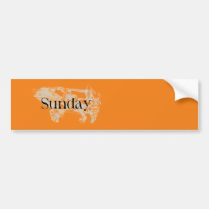 SÖNDAG - liten - Sticker Bildekal