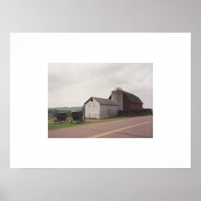 Söndag Morgon Amish Gathering Poster (Framsidan)