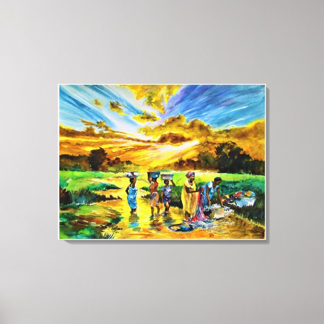 Söndag Morgon av Ini Brown Canvastryck (Framsida)