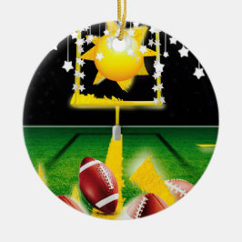 SÖNDAG NIGHT FOOTBALL JULGRANSPRYDNAD KERAMIK