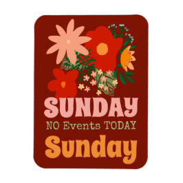 SÖNDAG No Events Today Magnet boho colorful Brown