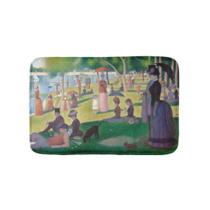 Söndag om La Grande Jatte Seurat Painting Badrumsmatta