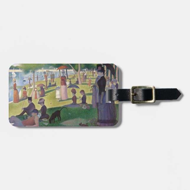 Söndag om La Grande Jatte Seurat Painting Bagagebricka (Horisontell Framsida)