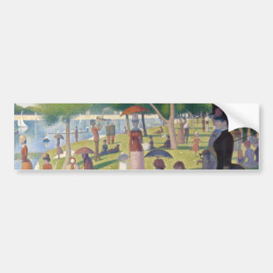 Söndag om La Grande Jatte Seurat Painting Bildekal