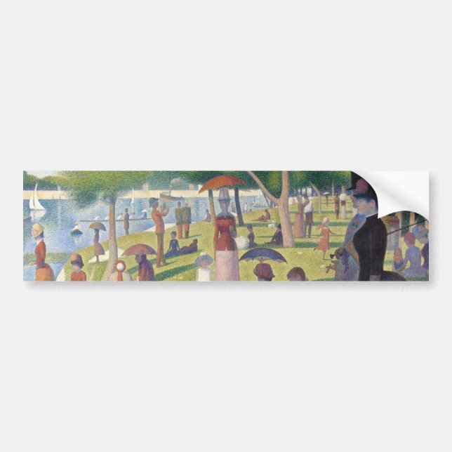 Söndag om La Grande Jatte Seurat Painting Bildekal (Framsidan)