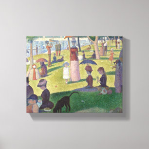 Söndag om La Grande Jatte Seurat Painting Canvastryck