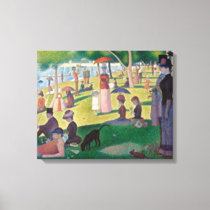 Söndag om La Grande Jatte Seurat Painting Canvastryck