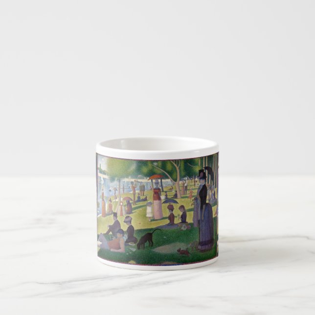 Söndag om La Grande Jatte Seurat Painting Espressomugg (Framsidan)