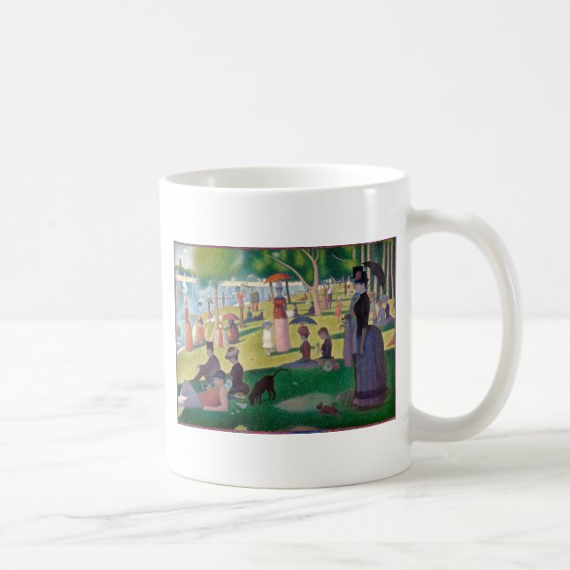 Söndag om La Grande Jatte Seurat Painting Kaffemugg (Höger)