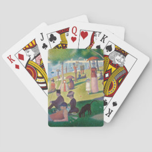 Söndag om La Grande Jatte Seurat Painting Kortlek
