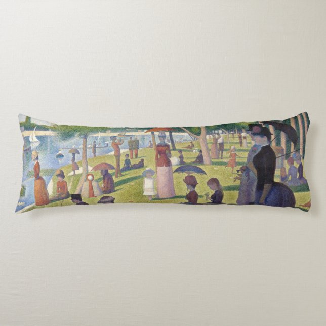 Söndag om La Grande Jatte Seurat Painting Kroppskudde (Framsidan)
