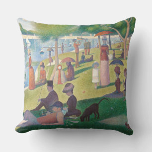 Söndag om La Grande Jatte Seurat Painting Kudde