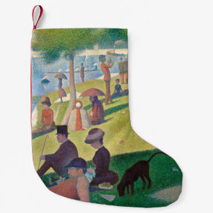 Söndag om La Grande Jatte Seurat Painting Liten Julstrumpa