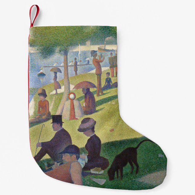 Söndag om La Grande Jatte Seurat Painting Liten Julstrumpa (Framsidan)