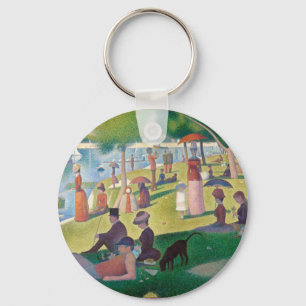 Söndag om La Grande Jatte Seurat Painting Nyckelring