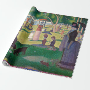 Söndag om La Grande Jatte Seurat Painting Presentpapper