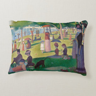 Söndag om La Grande Jatte Seurat Painting Prydnadskudde