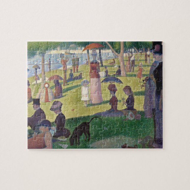 Söndag om La Grande Jatte Seurat Painting Pussel (Horisontell)