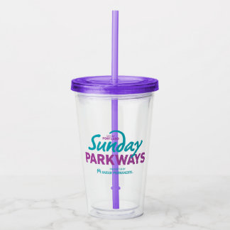 Söndag Parkways Akryltumbler med lock Take Away Mugg