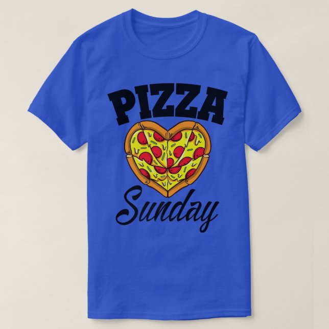 Söndag Pizza Night Funny Pizza Älskare Fast Food 3 T Shirt (Design framsida)