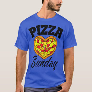 Söndag Pizza Night Funny Pizza Älskare Fast Food 3 T Shirt