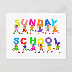 Söndag School Vykort