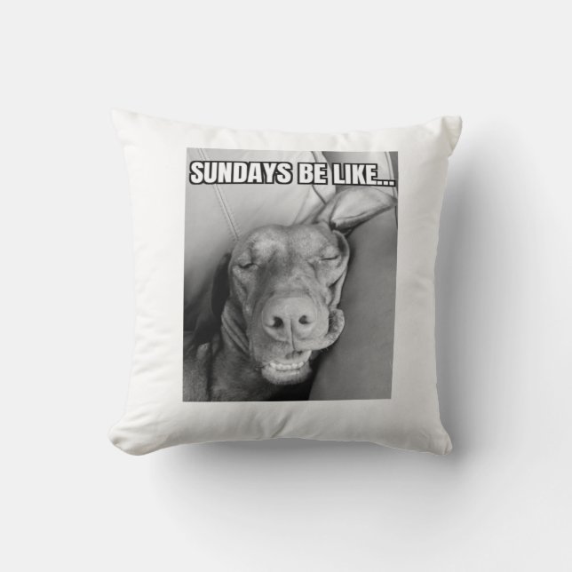 Söndag ska vara som Vizsla Pillow Kudde (Framsida)