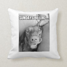 Söndag ska vara som Vizsla Pillow