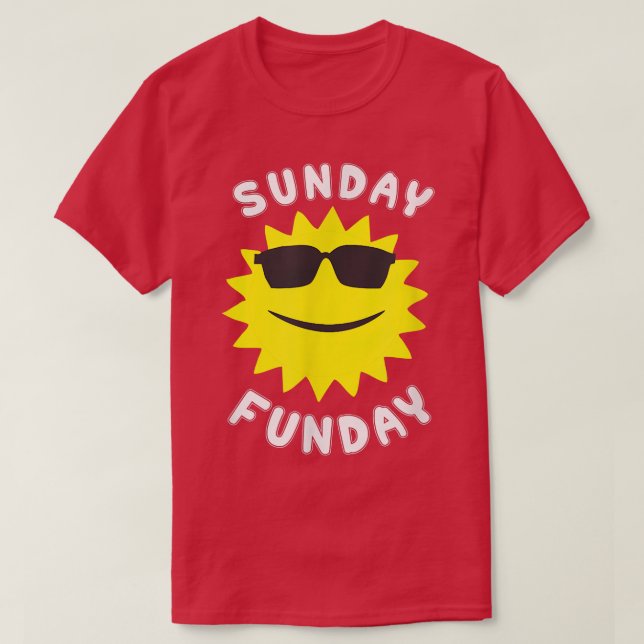 Söndag (Sol-dagen) Funday (Roligten)  T Shirt (Design framsida)