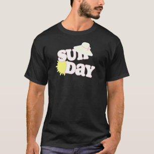 Söndag Sol Hat-Roligten, sommardag Väder Engelska T Shirt