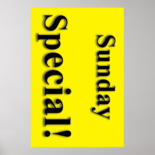 Söndag Speciell Beauty Salon Poster