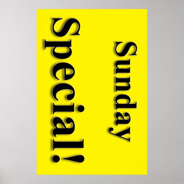 Söndag Speciell Beauty Salon Poster (Framsidan)