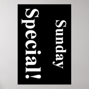Söndag Speciell Beauty Salon Poster