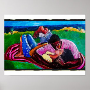 Söndag vid stranden poster