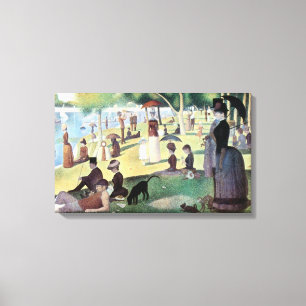 Söndageftermiddag, öLa stora Jatte vid Seurat Canvastryck