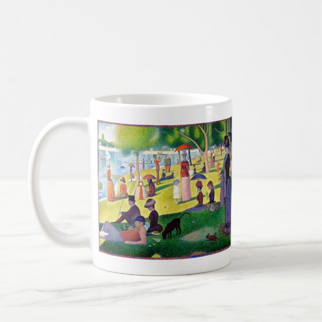 Söndageftermiddag på ön av La stora Jatte Kaffemugg (Vänster)