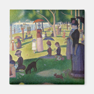 Söndageftermiddag på ön av La stora Jatte Magnet