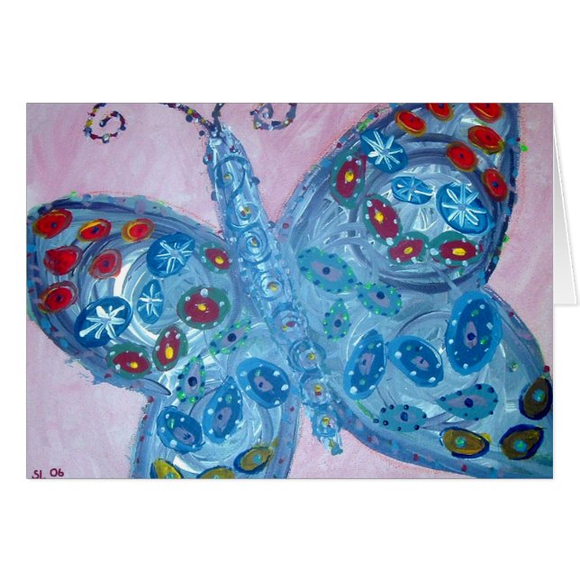 söndagfjäril hälsningskort (Framsidan Horizontal)