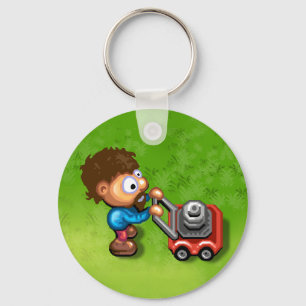Söndaggräsmatta Keychain Nyckelring