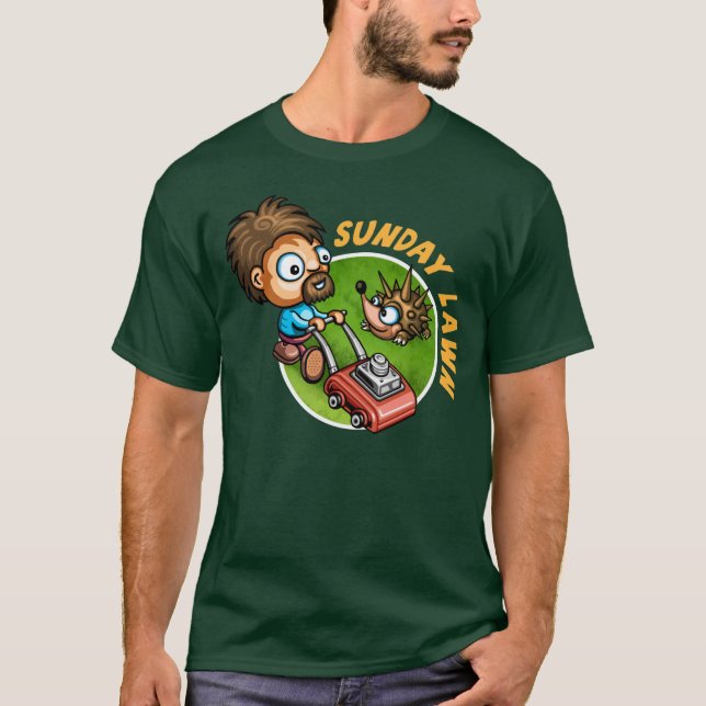 SöndaggräsmattaT-tröja Tee Shirt (Framsida)